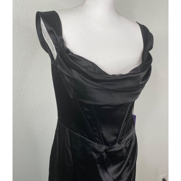 Ladivine by Cinderella Divine Corset Satin Whimsigoth Formal Dress Sz 12 NWT - Picture 9 of 16